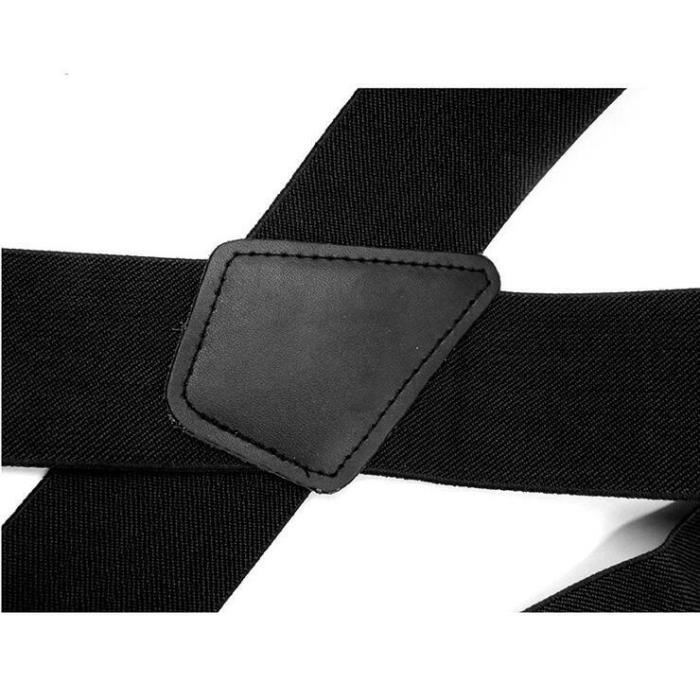Lot De 2 Bretelles Extra Solides Pour Homme - Élastiques, Réglables En X, 3.5 Cm De Large