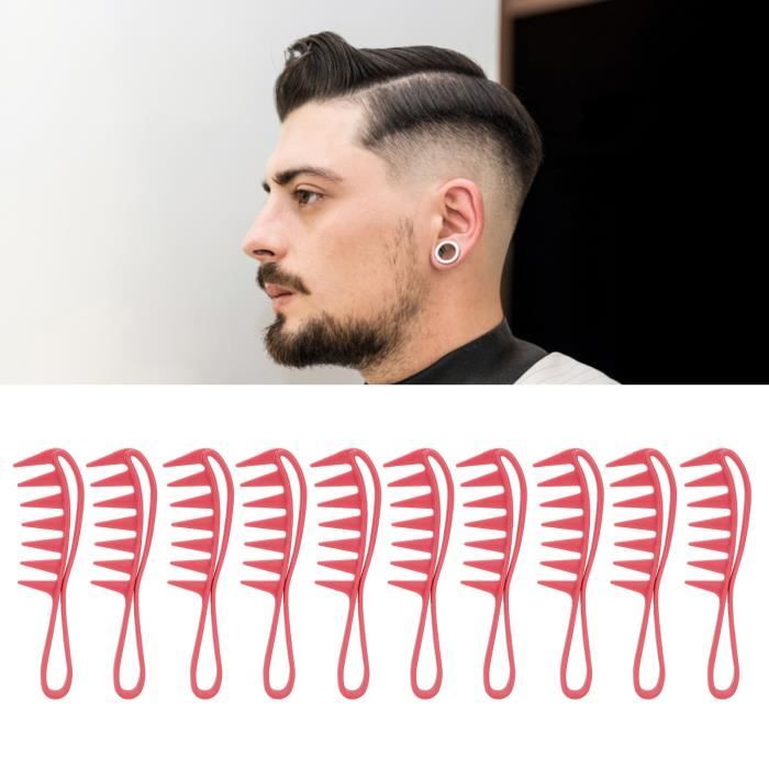 Peigne à Dents Larges Anti-statique - 20 Cm, Pour Coiffeur Et Tous Types De Cheveux