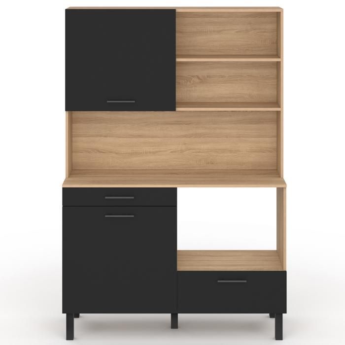 Buffet De Cuisine Casserolier 5 Portes + 3 Tiroirs Façon