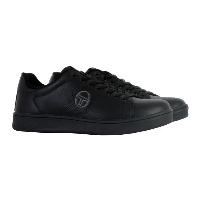 Basket Sergio Tacchini Homme Noir Gris lacets Rond