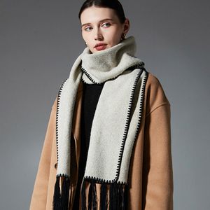 Écharpe Femme Hiver Longue 200x30 Cm - Tricot Torsadé, Douce Et Chaude, Unisexe - Cadeau Idéal Pour Noël - 4