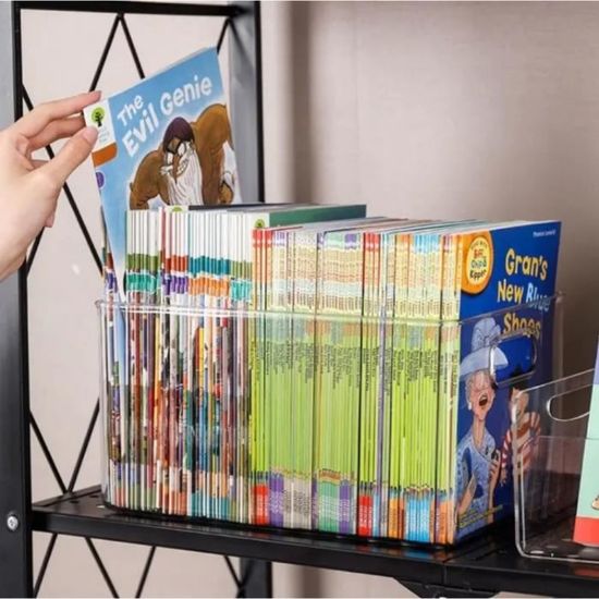 puseky Sac de rangement transparent avec poignées pour DVD jeux vidéo CD