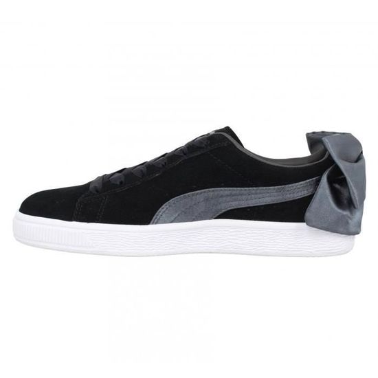 puma suede bow black