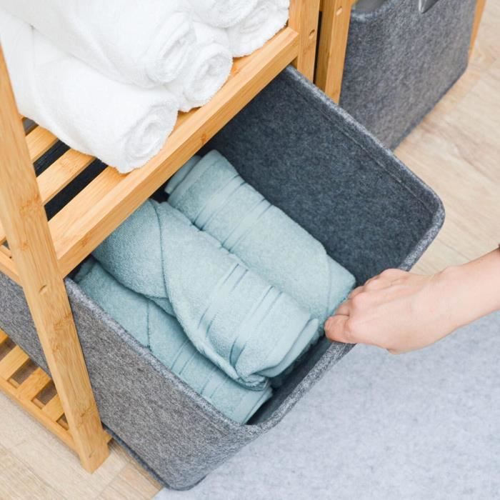 100 Feutre Recyclé Cube De Rangement 33X33X33 Box Rangement Compatible Avec Ikea Kallax