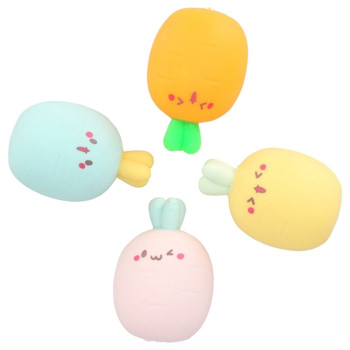 Lot De 4 Jouets Anti-stress En Forme De Tablette – TPR Ultra-doux, 3,8x1 Cm, Noir, Bleu, Rose, Violet, Pour Décompression