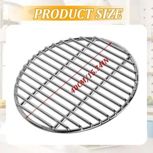 Wiltec Grille BBQ Ronde 80cm Acier affiné V2A Barbecue Charbon de