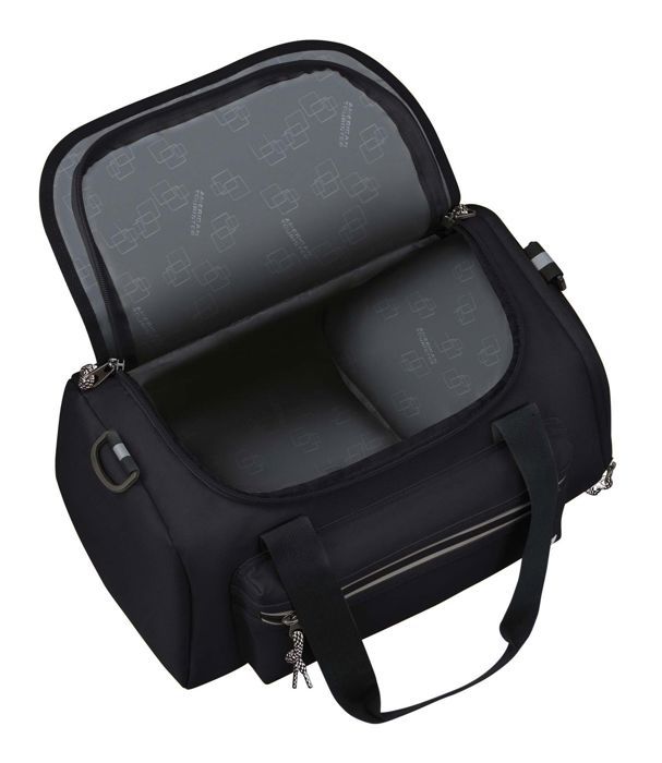 Sac De Nuit Bandoulière Vintage American Tourister - Cuir Bleu