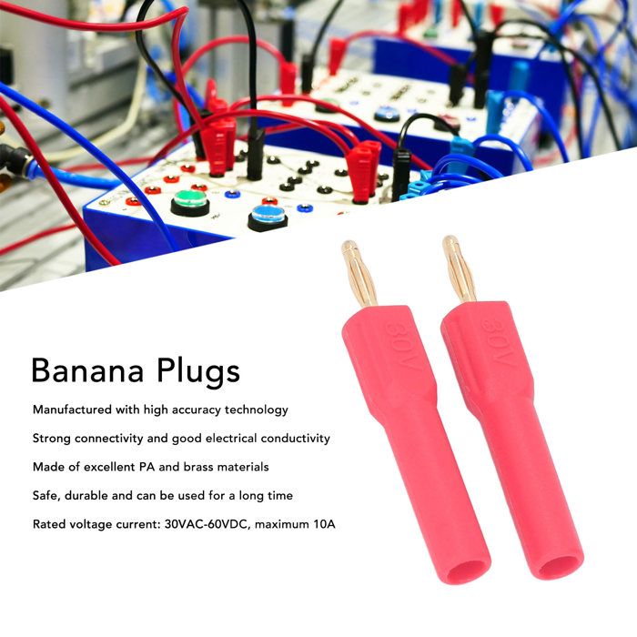 LAN Connecteur Banane Connecteur De Fiches Banane 2Mm Mle À 4Mm Femelle