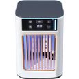 climatiseur mobile sans évacuation,pulvérisation,Rechargeable USB,Réservoir grande capacité 900 ml,bureau à domicile,Blanc