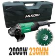 Meuleuse 230mm Hikoki 2200W avec coffret et disque-0