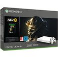 Xbox One X 1 To Fallout 76 Edition limitée Robot White-0