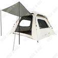 TD® Deux portes et deux fenêtres tente extérieure automatique ventilation solaire camping de loisirs en plein air-0