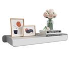 KAPANOU Étagères Mural, en Aluminium pour le Rangement de Livres, Salle de Bain, Salon, Chambre, Cuisine, Résistantes Gris