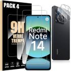 E.F.CONNECTION Film de protection - Xiaomi - Redmi Note 14 - 2 Verres Trempés - Résistant aux Rayures - 9H