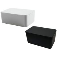 2Pcs Boîte de Mouchoirs avec Couvercle Boîte de Distributeur de Mouchoirs en Papier Contenant Du Papier Toilette Anti-Poussière