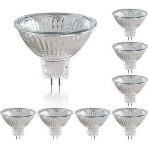 Lot De 4 Ampoules LED MR16 3W Blanc Chaud - 12V GU5.3, Spot Encastrable, Classe A+++, IP44