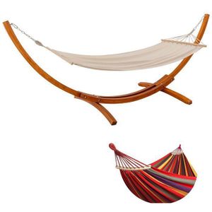 Hamac Deux Personnes Extérieur - Gris Nuage - Capacité 475 Lbs - Avec Coussin