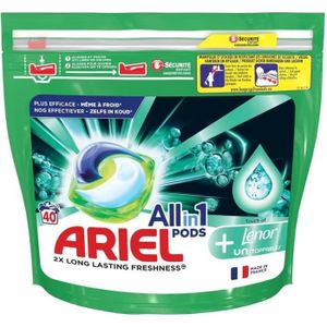 Ariel All-in-1 PODS Lessive Liquide Capsules 40 Lavages, Complete Fiber  Protection, Nettoyage En Profondeur Et Protection Supplémentaire Des  Couleurs Et Des Fibres : : Hygiène et Santé