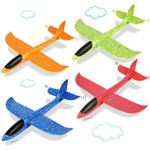 CERF-VOLANT Avion Polystyrene Planeur Enfants - 4 Pièces Avion Planeur Polystyrene Avion Mousse XXL Avion Jouet pour Enfants et Adultes