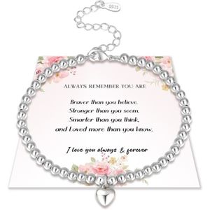 BRACELET - GOURMETTE Bracelet Femme Infinity Argent Sterling - Bracelets Rose - Coeur À L'Infini Pour Femmes