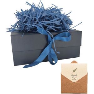 Boîte cadeau Boîte Cadeau Bleu, Boîte Cadeau Vide Avec Couvercl