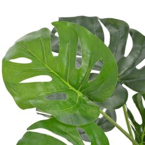 FLEUR ARTIFICIELLE XIXIYAN Plante artificielle avec pot Monstera Vert