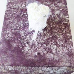 Smiffys Chemin de table rose clair rouleau intisse 30cmx 5m