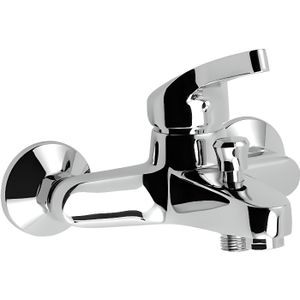 vidaXL Ensemble de robinets de douche à deux boutons chromés