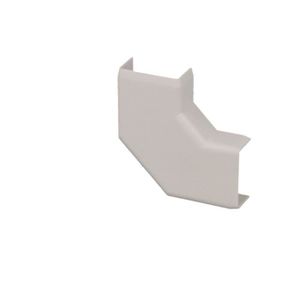 GOULOTTE - CACHE FIL Angle plat pour moulure PVC blanche 32 x 15 mm KOP