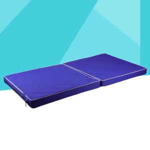 TAPIS DE SOL FITNESS Tapis de sol pliable pour la maison - Marque Type - Bleu - 100x50x5cm - Yoga, gymnastique, Pilates, Judo