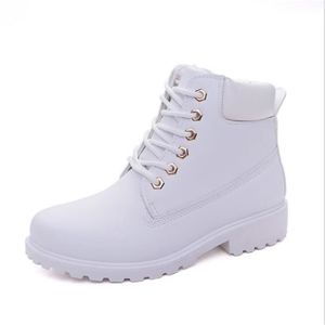 bottines blanches femme pas cher