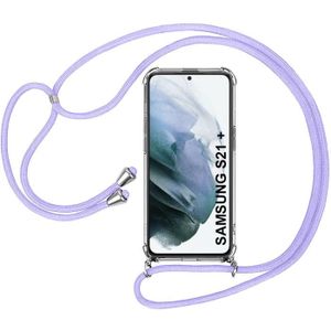 YuhooTech Collier pour Samsung Galaxy J6 Plus Coque Housse pour Smartphone Lanyard Case Holder Tour de Cou Lanière en Corde Cover Necklace Bandouilière Stylée étui de téléphone avec Cordon 