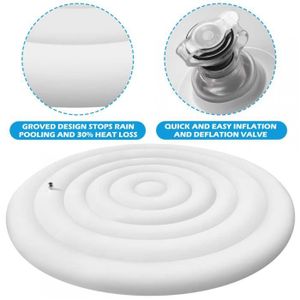 COUVERTURE - BACHE  Pwshymi Couverture Spa Gonflable 4.5 Ft Rond Energ