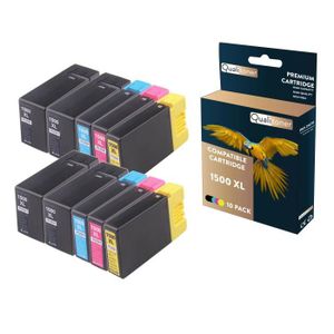 2 Cartouches D’encre MAGENTA QUALITONER Compatibles Canon 1500XL – Pour Maxify MB 2000/2100 – Neuves
