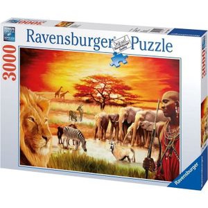 PUZZLE Puzzle 3000 pièces - La fierté du Massaï - Ravensburger - Puzzle adultes - Dès 14 ans
