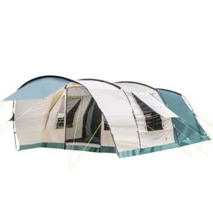 TENTE DE CAMPING Tente tunnel familiale - Skandika Hafslo 5 Sleeper Protect - tente de camping, sol cousu, cabine noire