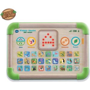 JEU CONSOLE ÉDUCATIVE VTECH - Play Green - Tablette Éducative ABC Nature - Jouet Bois FSC®