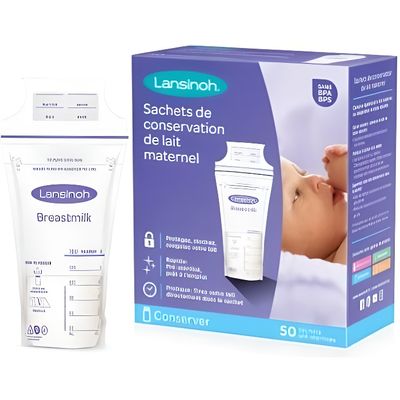 Recueil Lait, lot de 2, 100% silicone sans BPA ni BPS, Sachets de  Conservation du Lait Maternel - Cdiscount Puériculture & Eveil bébé
