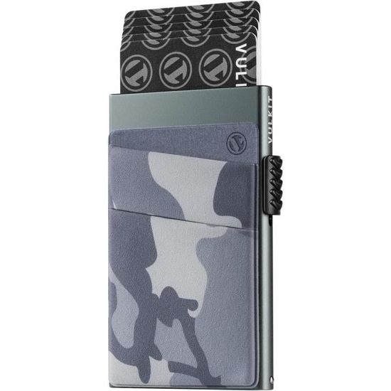 Porte-cartes En Aluminium Anti-piratage - Protection RFID, 12 Cartes Max, Compact Pour Portefeuille