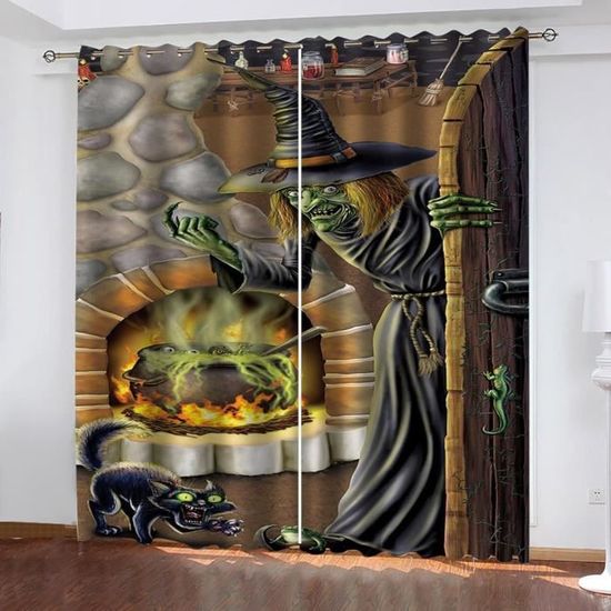 Tissu Effrayant D'halloween, 200 X 500 Cm Fil De Coton Noir Fournitures De Décoration Effrayantes Pour Fête D'halloween - Maison