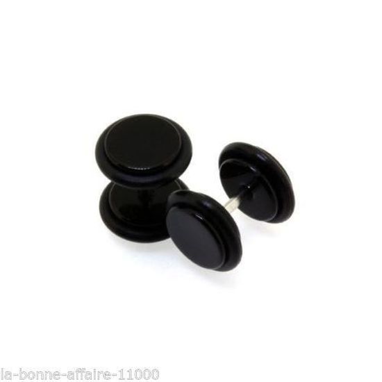 piercing faux ecarteur plug tunnel clous boucles d’oreille acier316l//acrylique