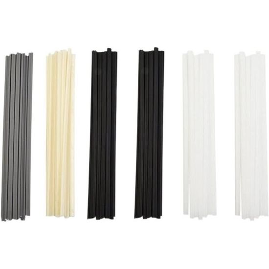 Plastique Baguettes De Soudure ABS 8x1mm Plat Noir 25 Barres