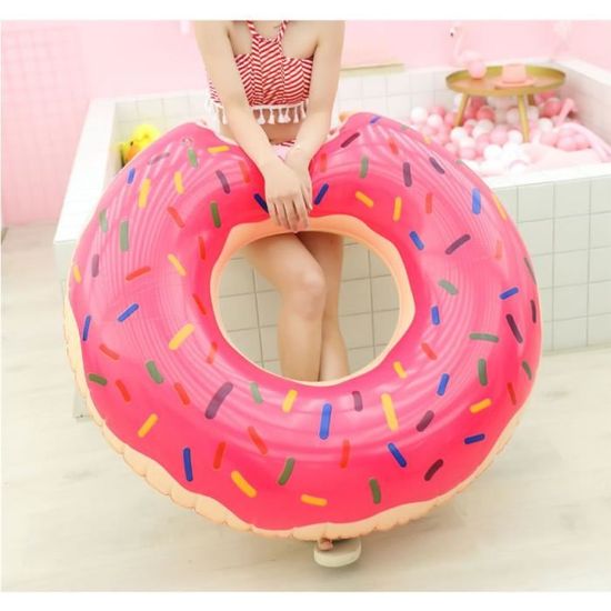Bouée de natation pour adulte - Bouée de natation gonflable - 120 cm - Jouet aquatique d'été - Anneau de piscine (donut Bouée de natation pour adulte - Bouée de natation gonflable - 120 cm - Jouet aquatique d'été - Anneau de piscine (donut