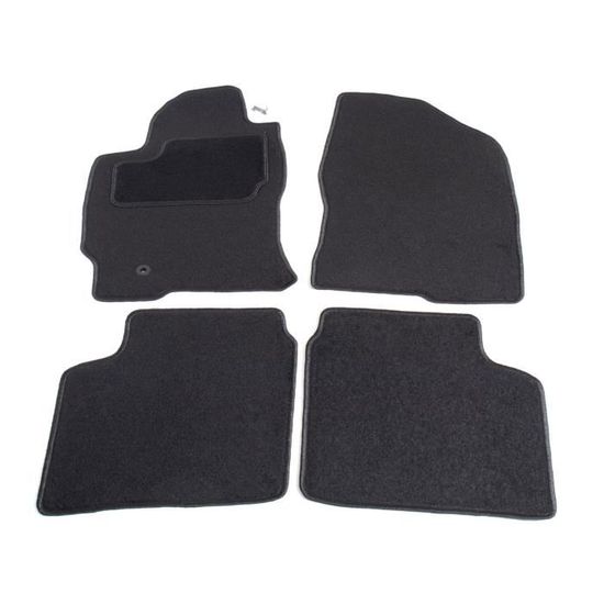 Tapis De Sol Velours Noir Sur Mesure Pour Toyota Prius II (2003-2009) – Antidérapant Et Renforcé - 11
