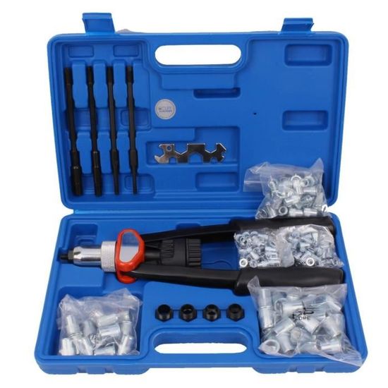 Kit De 100 Pinces à écrous à Riveter M3 à M8 - Professionnel Avec Outil - Neuf En Acier