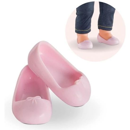 Chaussures Noires Vernies Pour Poupée Corolle 36 Cm - Accessoire De Mode Pour Poupée - À Partir De 3 Ans