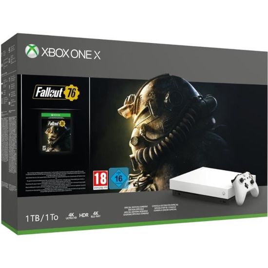 Xbox One X 1 To Fallout 76 Edition limitée Robot White