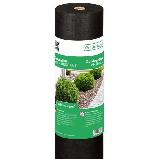 Toile Anti-mauvaises Herbes En Non-tissé Voile De Jardin 0,9 X 15 M 60