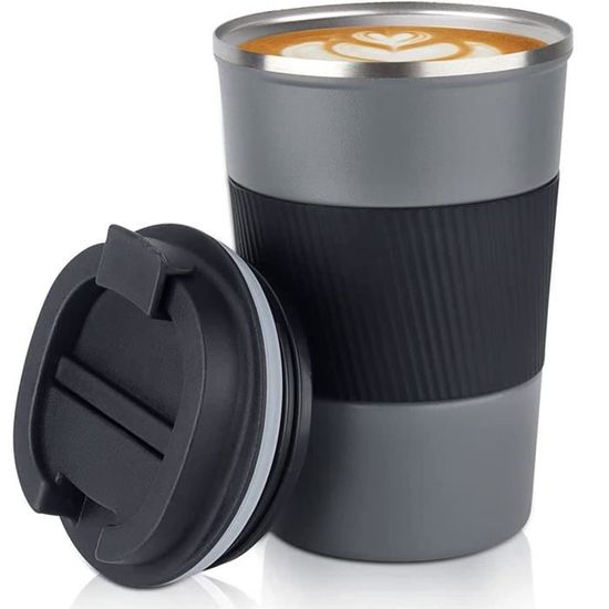 Ion8 Tasse De Voyage Isotherme 360 Ml Anti-Fuite Verrouillage Sécurisé - Acier Inoxydable Vert - Idéale Déplacements