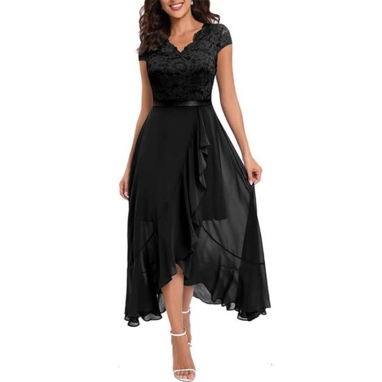 Robe De Soirée Cocktail Bodycon Noire Sans Manches - Look "humide" Moderne - Taille Unique (40-60 Kg) - Neuf Avec étiquettes